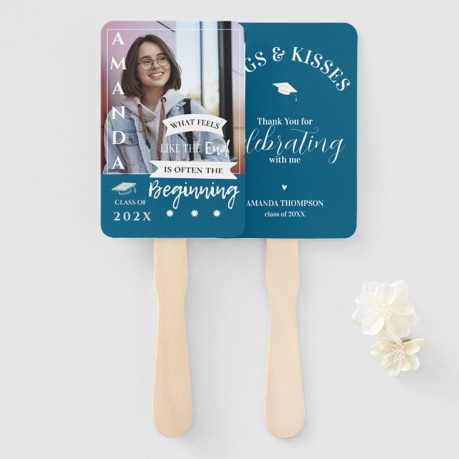 Leque Abraço Kisses Graduação de Cotação Fotográfica Obr (Frente e Verso)