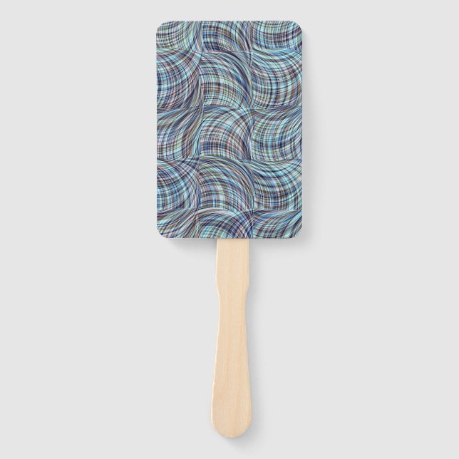 Leque Abstract Colorful Lines Seamless Pattern (Frente)