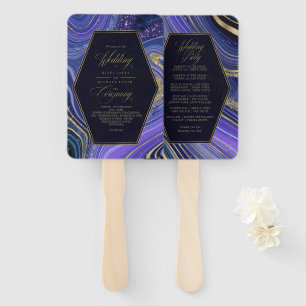 Leque Abstrato Agate Ceremony Midnight ID827