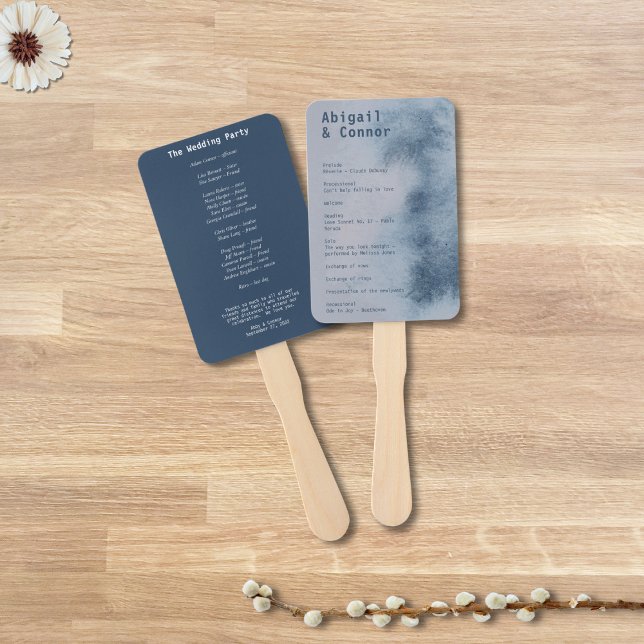 Leque Abstrato moderna - Tabuleiro Azul - Cinza - Cor da (Criador carregado)