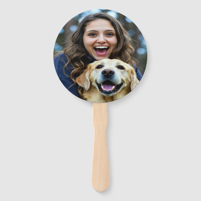 Leque Add Labrador Retriever Photo Personalize (Frente)