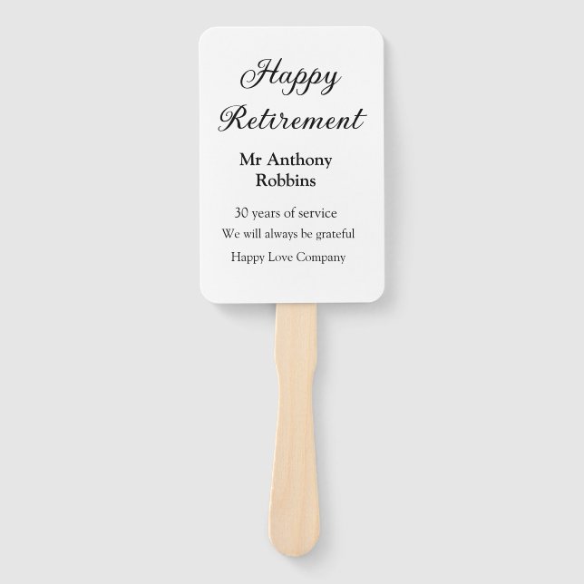 Leque Adição de aposentadoria feliz anos de serviço apos (Frente)