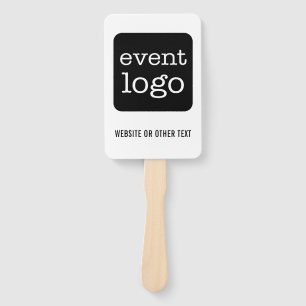 Leque Adicionar logotipo de evento ou de empresa com sit