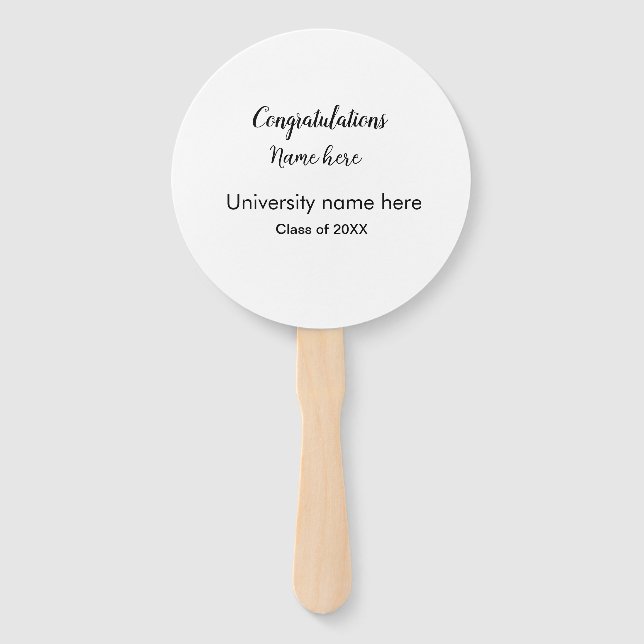 Leque adicionar texto simples formando adicionar nome da (Frente)