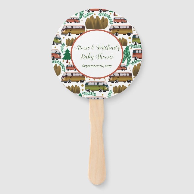 Leque Aguardam: Chá de fraldas Neutro de Camper (Frente)