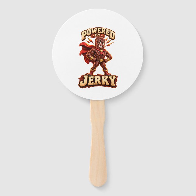 Leque Alimentado pelo Jerky Super-herói (Frente)