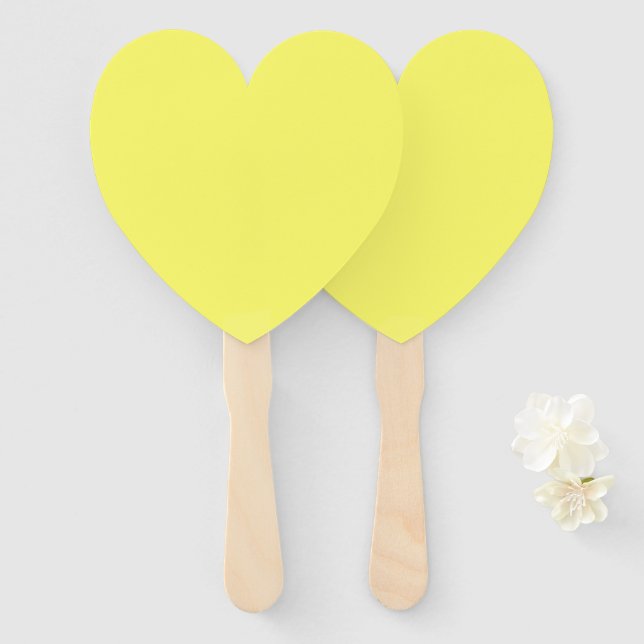 Leque Amarelo-Manteiga (Frente e Verso)