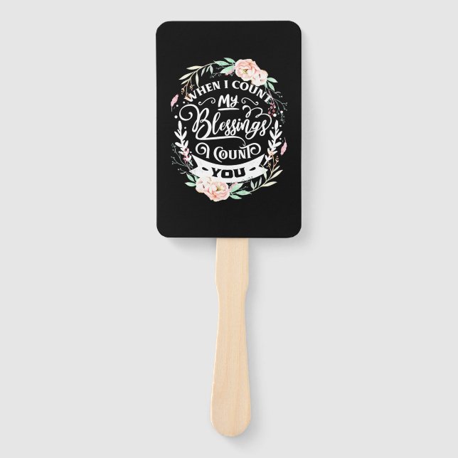 Leque Amigos Quando Conto Minha Bênção (Frente)