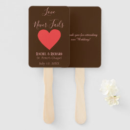 Leque Amor cardíaco adorável nunca falha