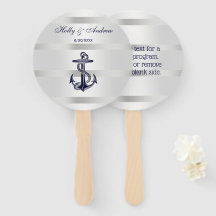 Âncora Azul Naval Náutica Prata Peso BG Casamento