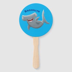 Leque Animação engraçada de tubarão Hammerhead
