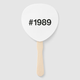 Leque Aniversário de 1989 Hashtag 36