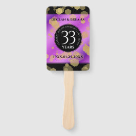 Leque Aniversário de Casamento de Ametist Elegante 33