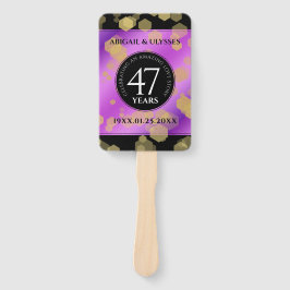 Leque Aniversário de Casamento de Ametist em 47° anivers