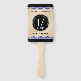 Leque Aniversário de Casamento do Elegant 17th Shells