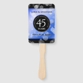 Leque Aniversário de Casamento do Elegante 45º Sapphire