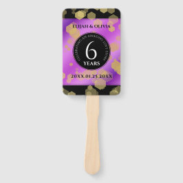 Leque Aniversário de Casamento do Elegante 6 Ametyst