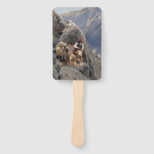 Leque Apache Warriors: Escorregada pela Cavalaria Americ (Frente)