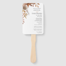 Leque Apaixonados | Boho Flowers Wedding Program