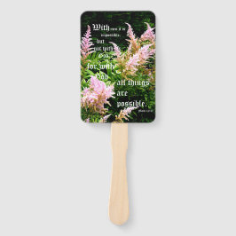 Leque Astilbe com Mark 10:27