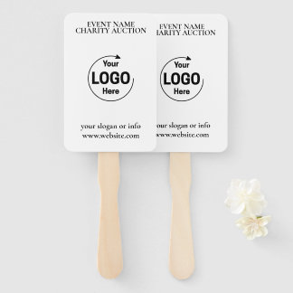 Leque Auction Paddle | Charity Event Bid Modern Logo 