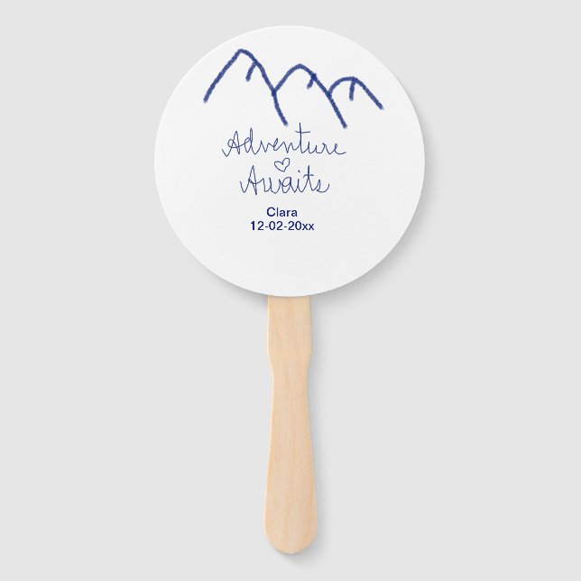 Leque Aventura aguarda o nome do coração da montanha azu (Frente)