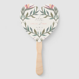 Leque Aves no Paraíso no Coração