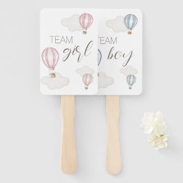 Leque Baby Shower Hot Air Balloons Gender Neutral