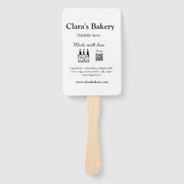 Leque Bagaço de padaria adiciona ingredientes feitos com