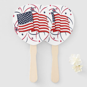Leque Bandeira Americana e Fireworks