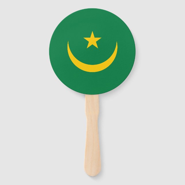 Leque Bandeira Antiga da Mauritânia (Frente)