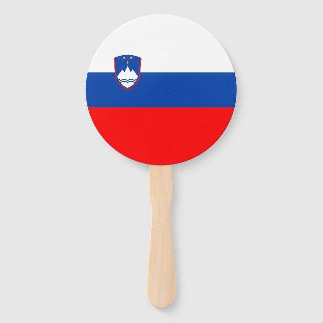 Leque Bandeira da Eslovênia (Frente)