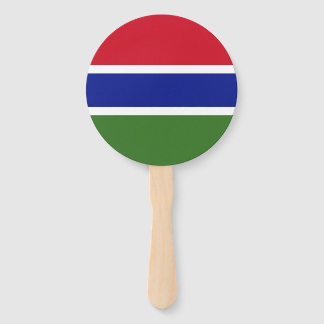 Leque Bandeira da Gâmbia (Frente)
