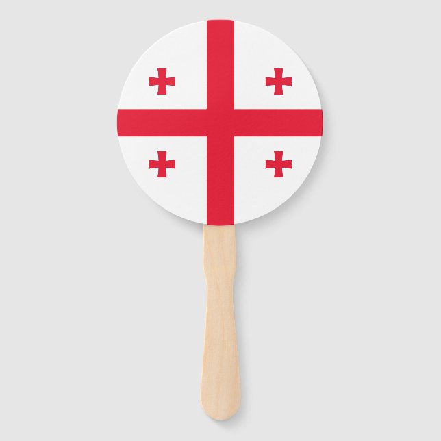 Leque Bandeira da Geórgia (Frente)