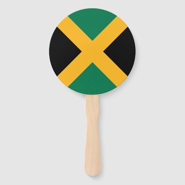 Leque bandeira da Jamaica (Frente)