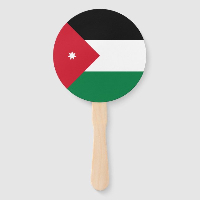 Leque Bandeira da Jordânia (Frente)
