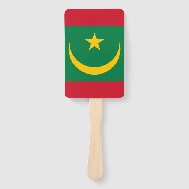 Leque Bandeira da Mauritânia (Frente)