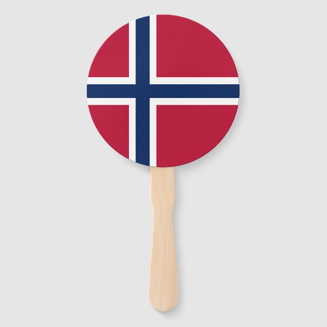 Leque Bandeira da Noruega (Frente)