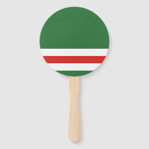 Leque Bandeira da República Chechena de Ichkeria Conjun
