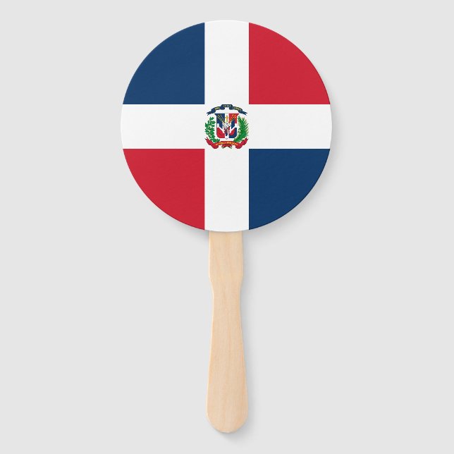Leque Bandeira da República Dominicana (Frente)
