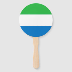 Leque Bandeira da Serra Leoa