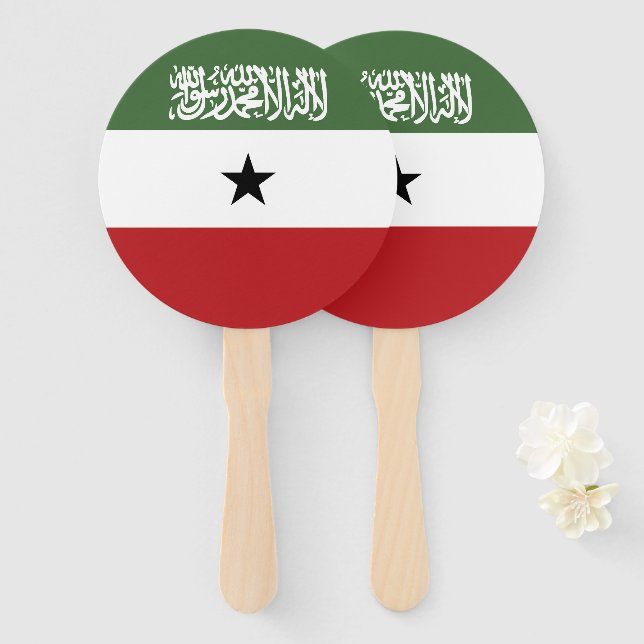 Leque Bandeira da Somalilândia (Frente e Verso)