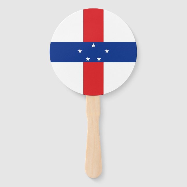 Leque Bandeira das Antilhas Holandesas (Frente)