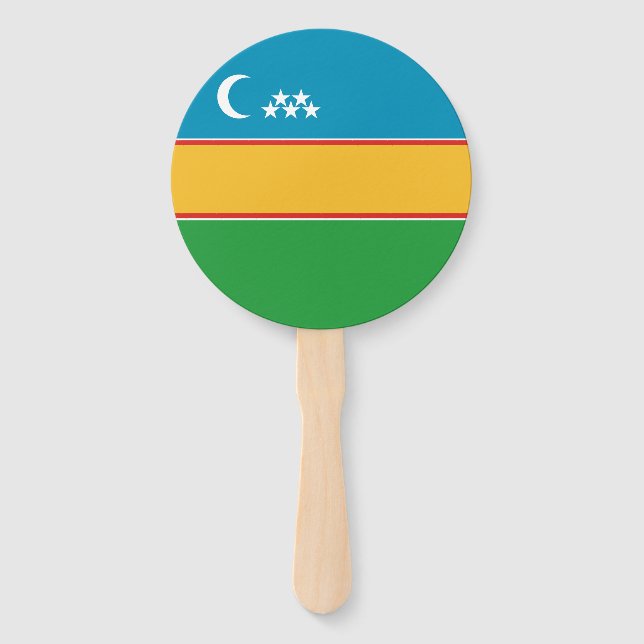 Leque Bandeira de Karakalpakstan (Frente)