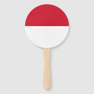 Leque Bandeira de Mônaco