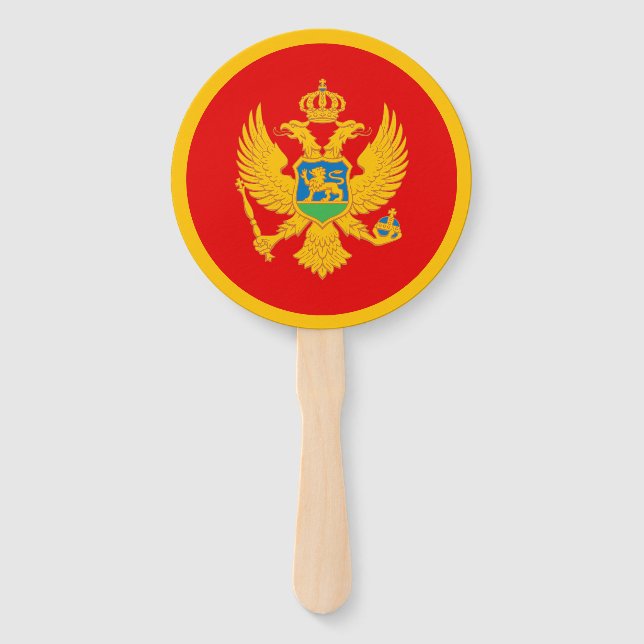 Leque Bandeira de Montenegro (Frente)