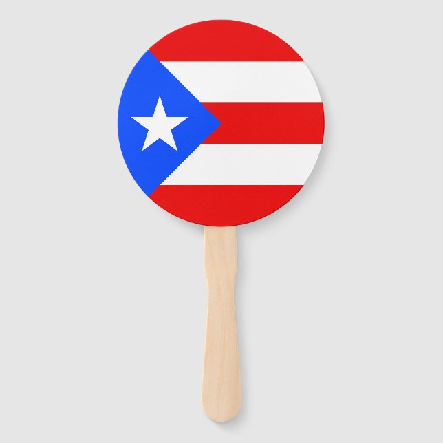 Leque Bandeira de Porto Rico (Frente)