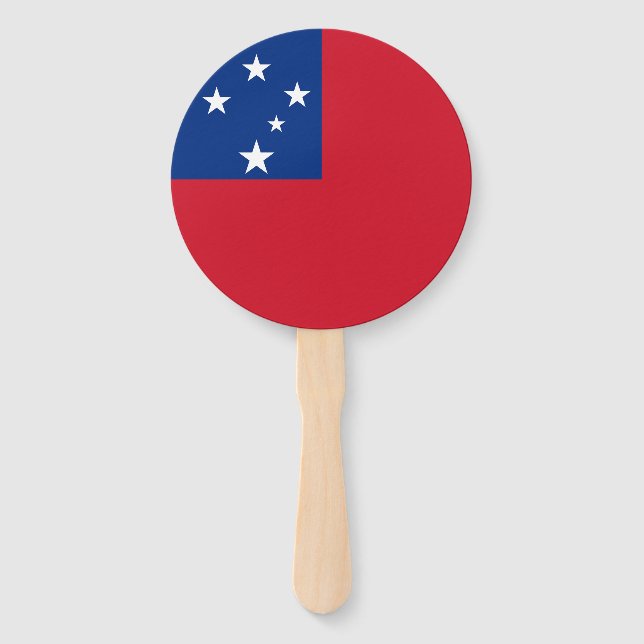Leque Bandeira de Samoa (Frente)
