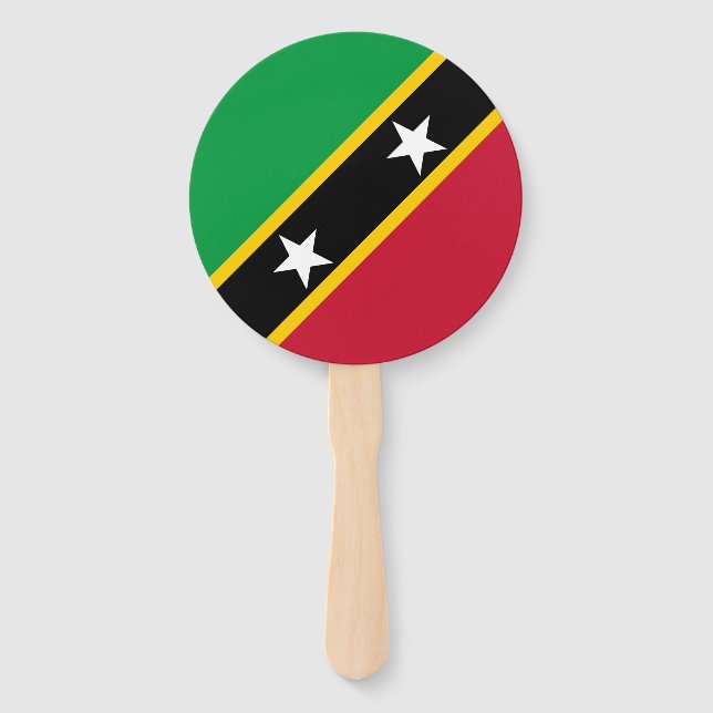 Leque Bandeira de São Cristóvão e Nevis (Frente)