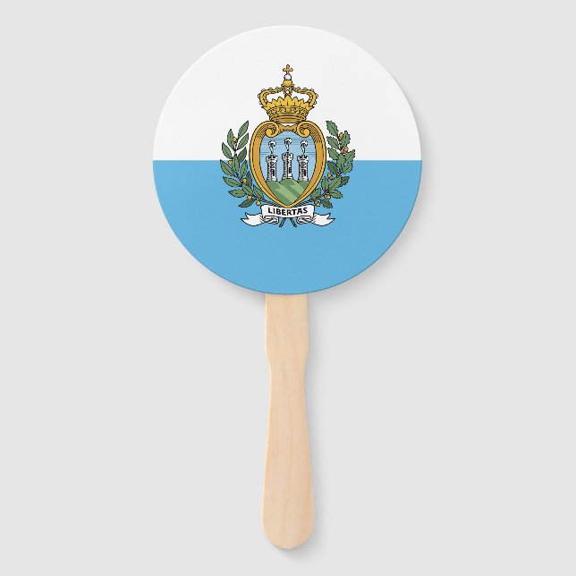 Leque Bandeira de São Marinho (Frente)